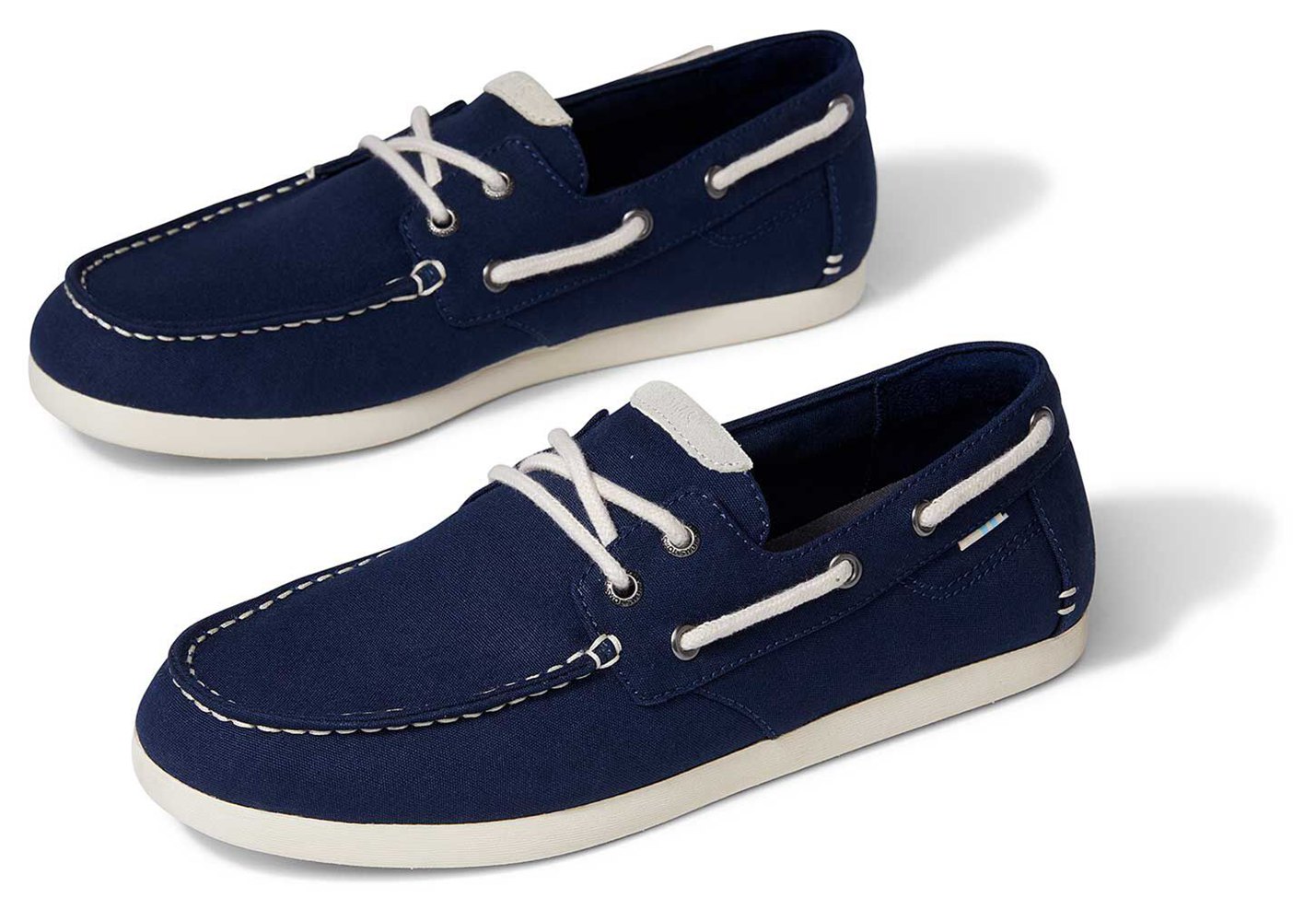 Toms Slip On Męskie Granatowe - Claremont - 58HPURZLI